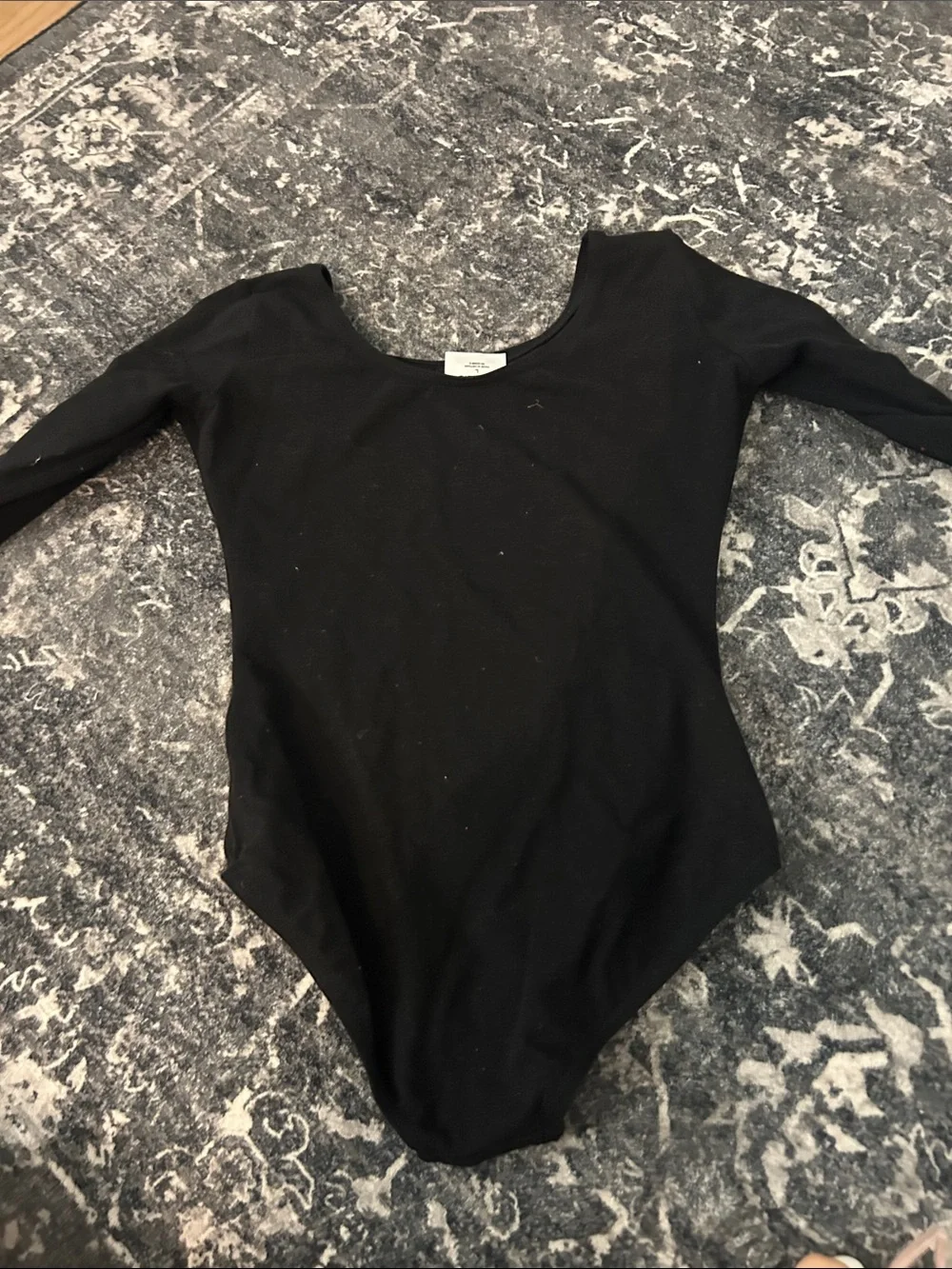 Capezio Black Scoop Neck Dance Leotard For Girls